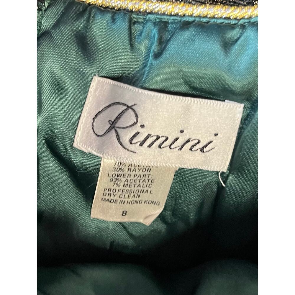 Rimini Vintage Striped Velvet 80's Maxi Dress - Picture 7 of 7